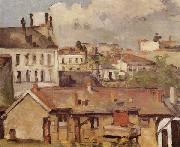 Paul Cezanne Roofs oil on canvas